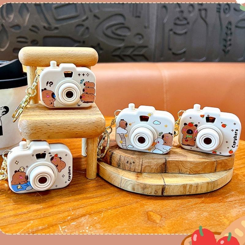 Creative Capybaras Projection Camera Keychain With Built In Mini Projector For Adults And Anime Enthusiasts