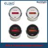 New KUS 52mm Digital Hour Meter 9-32VDC LCD Hourmeter Waterproof  Time Gauge for Auto Boat with Red/Yellow Available Backlight