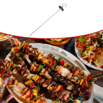 Szpikulec do grillowania BBQ 15" patyczki do pieczenia widelec do grilla ze stali nierdzewnej