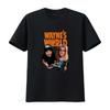 Wayne's World Movie Vintage Style Men's T Shirt High Quality of Wayne and Garth In Large Black Charcoal Vintage Washed