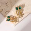 E Earrings Hollow Owl Fashion Earrings for Women