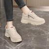 New Autumn, Spring and Summer Breathable Inner Height Increase Thick Sole Solid Color Wear-resistant Breathable Student Board Shoes