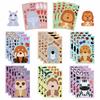 81624Pcs Cartoon Animal Cute Zoo Make A Face Puzzle Stickers Kids Make Your Own Diy Game Children Jigsaw Education Toys