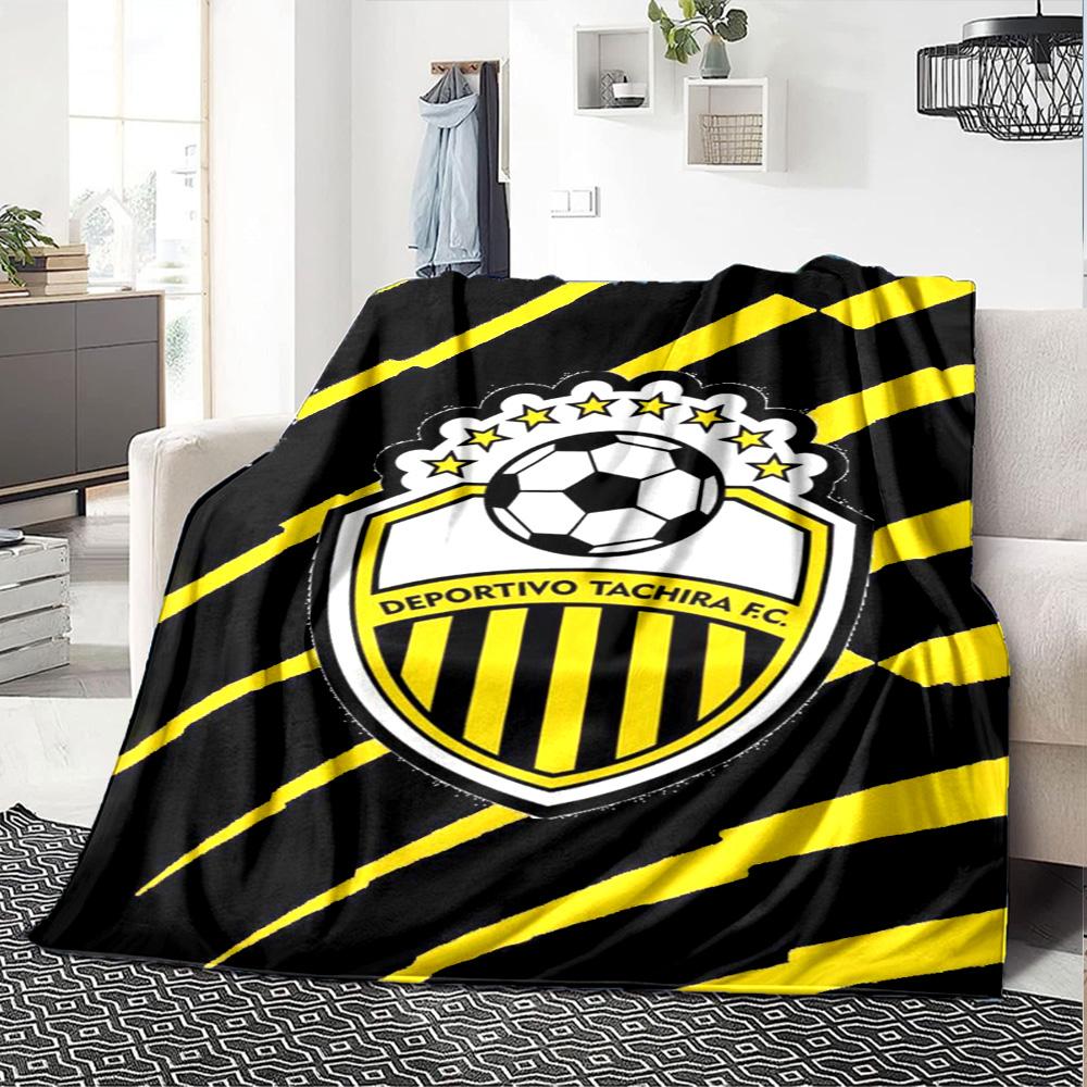 Deportivo Chicara FC Print Flannel Blanket High Quality Warm Comfortable Cover for All Seasons Perfect for Gifts Home Decor