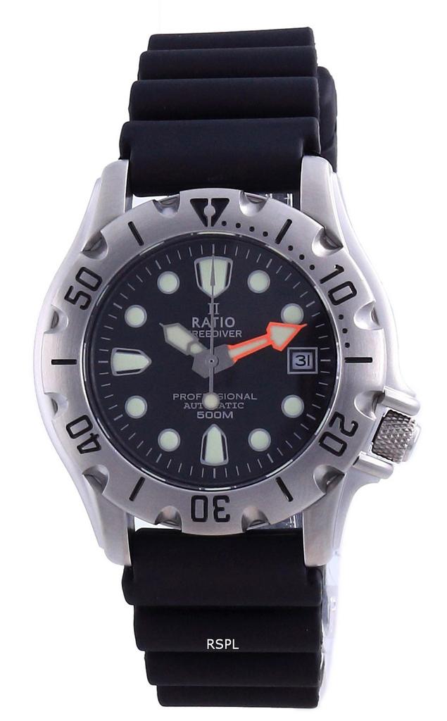 RATIO FreeDiver Professional 500M Sapphire Automatic 32BJ202A-BLK Men's Watch