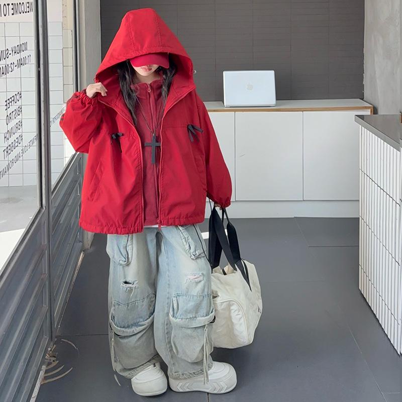 Kids' 3-in-1 Detachable Windbreaker 2025: Stylish Autumn/Winter Trench Coat for Girls