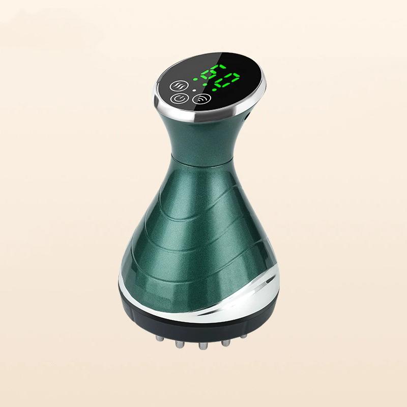 Elektrische Meridianbürste Anti-Cellulite Gua Sha Körpermassagegerät Vibration Mikrostrom Kompressionsschaben Lymphdrainage Pflege