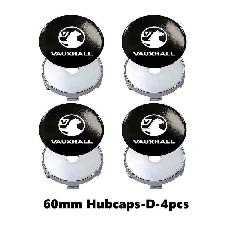 For Vauxhall 4pcs Car Wheel Hub Center Cap Universal Anti-Dust Protective Cover VXR Astra Mokka Tigra Corsa Grandland D Astra G