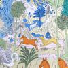 POBING Silk Cashmere Scarf Women Hand Rolled Jungle Animals Print Square Scarves Wraps Bandana Big Hijabs Female Foulard 135CM