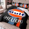 Gulf 3Pcs Bedding Set Duvet Cover With Two Pillowcases For Bedroom Home Decoration