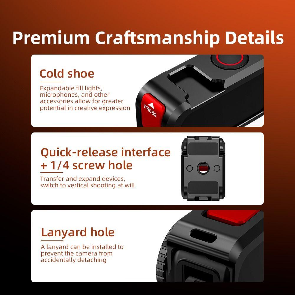 Aluminium Alloy Protective Frame Case 1/4" Threads Expansion Quick Release Metal Rabbit Cage for DJI Osmo Nano