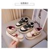 Children's shoes velvet autumn and winter new boys two cotton shoes girls baby high top board shoes children's sports shoes