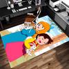 1pc Heidi Print Area Rug - Soft, Washable Non-Slip Indoor Mat for Office Chairs, Living Room, Home Office Decorative Rug
