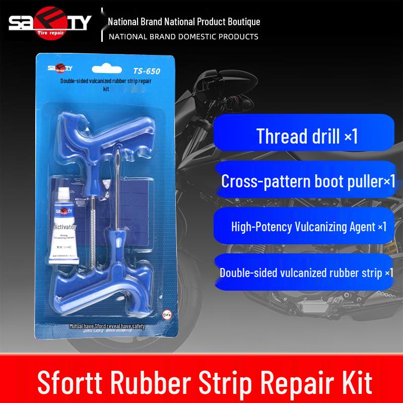 Electric Car & Motorcycle Tire Repair Strips - Quick, Minimally Invasive Tool Set