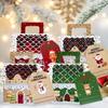 24 Pcs Party Favors Gingerbread House Treat Boxes Gable Cookie Candy Bags Surprise Gift Packaging