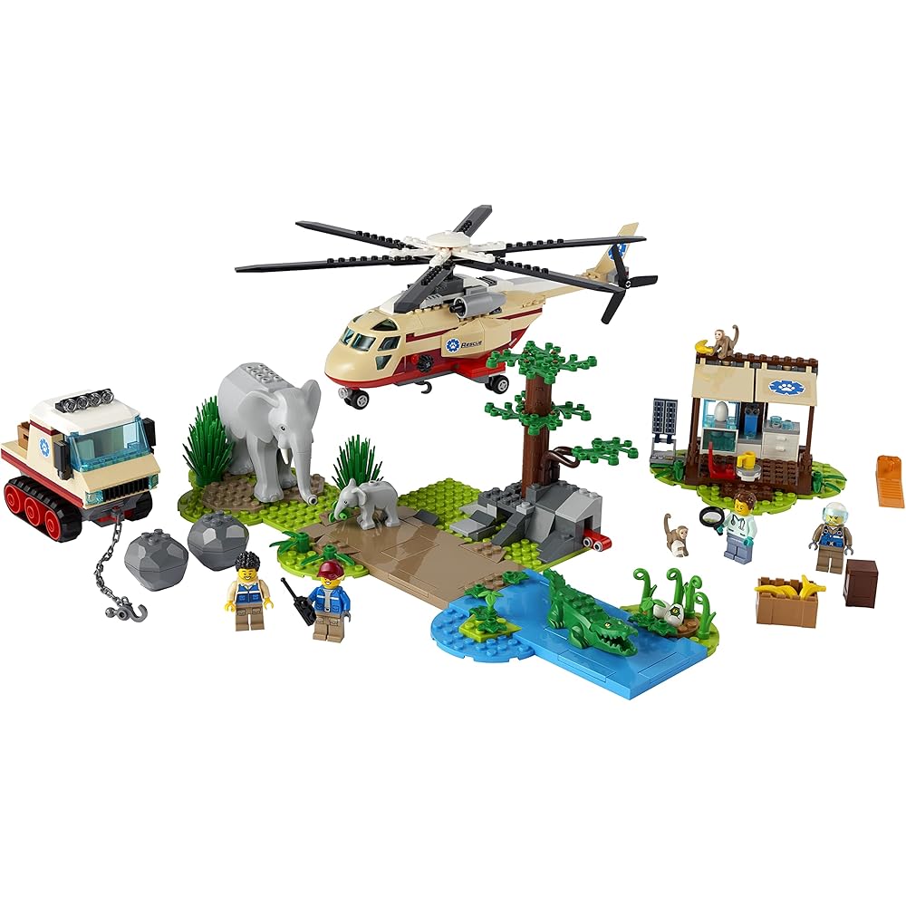 LEGO City Animal Rescue 60302 Toy Building Blocks Vehicle for Kids 6 Years and Up