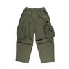 OURPOCKETS Grid Chino Pockets Balloon Fit Pants (Khaki)