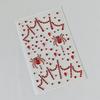 2PCS Spider Pattern Halloween Stickers Self Adhesive Facial Crystal Stickers  Stage Makeup
