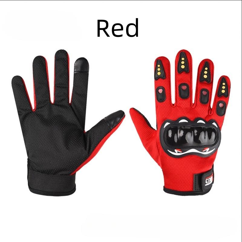 Bicycle Full-finger Gloves Men Touch Screen Outdoor Off-road Sports Cycling Protection Anti-fall Motorcycle Finger Gloves