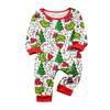 Christmas Print Cute Family Set Pajamas, Home Clothes, Family Set Long Sleeve Top Pants Set