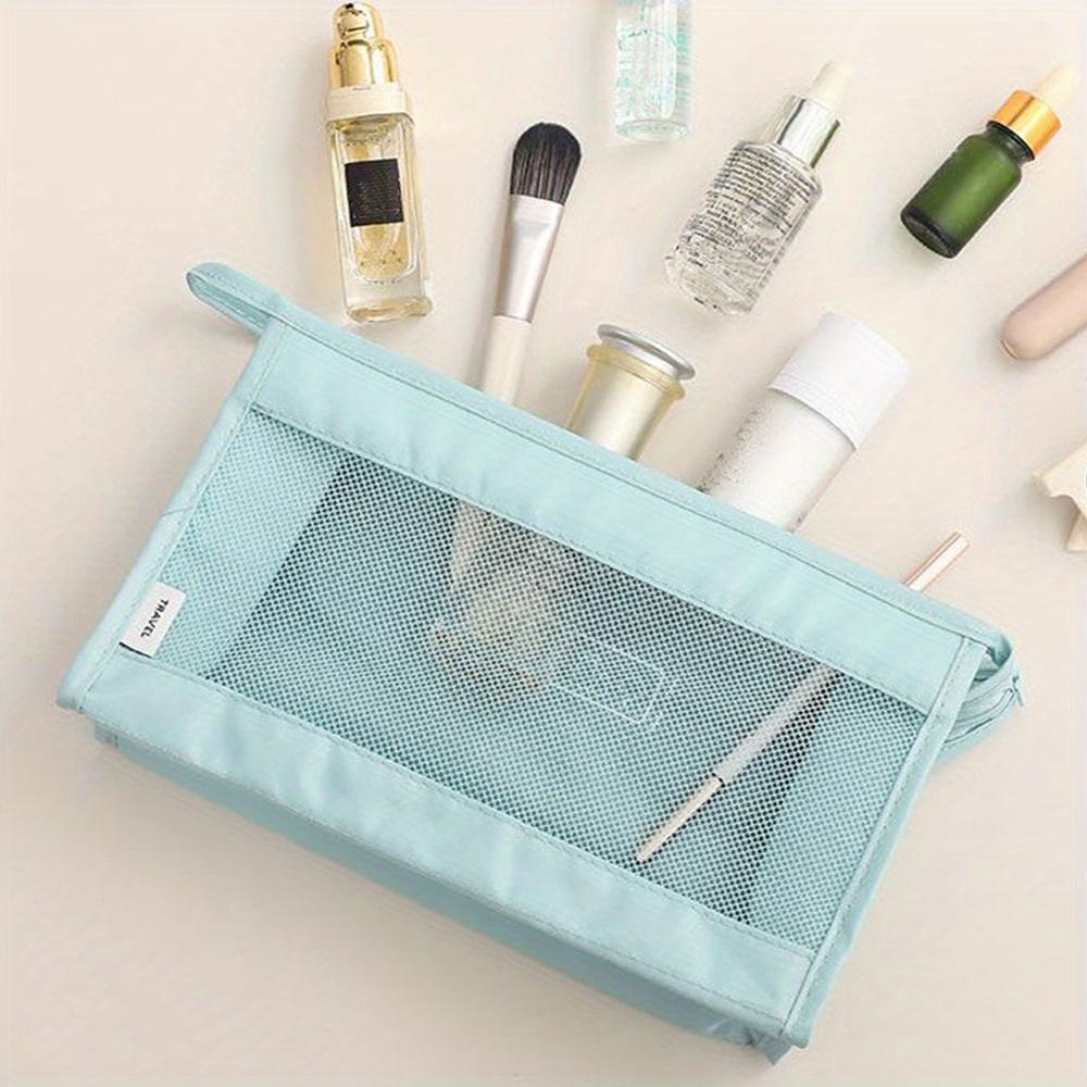 Travel Visual Wash Bag Women's Cosmetic Bag Breathable Storage Bag Portable Lipstick Mobile Phone Bag Outdoor Handheld Large Capacity Cosmetics Bag