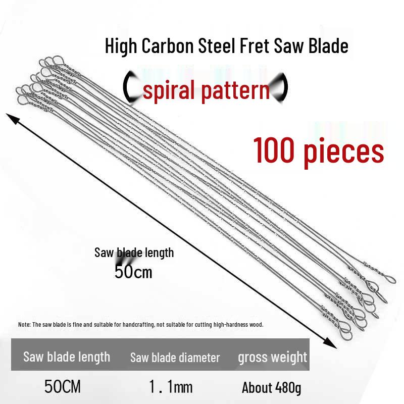 Flower Hand Fret Saw with Wire Jigsaw Blade for Woodworking