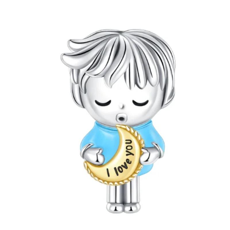 Trendy Copper Moon &Stars Charms Beads Earrings Rings Necklaces Fits Original Bracelets For Women Diy Jewelry Gifts