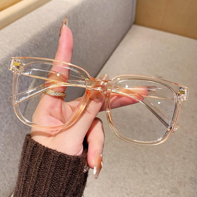 Transparent Glasses Pc Material Blue Light Blocking Glasses Retro Glasses Ultra-Light For Man Woman Office