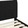Kids Bed Frame with Headboard Black 70 X 140 Cm Fabric