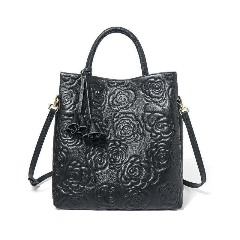 Genuine Leather Women's Bag Handbag Fashionable Large Bag Single-shoulder Crossbody Bag