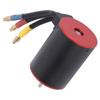 RC 3650 3900KV 4 Pole Waterproof Brushless Motor with 4mm Banana Plug for 1/10 RC Car Upgrade Parts