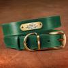 Personalized Dog Collar And Leash Set Real Leather Pet Collars Dogs Walking Lead Leash for Small Large Dogs Pitbull XXS-XL