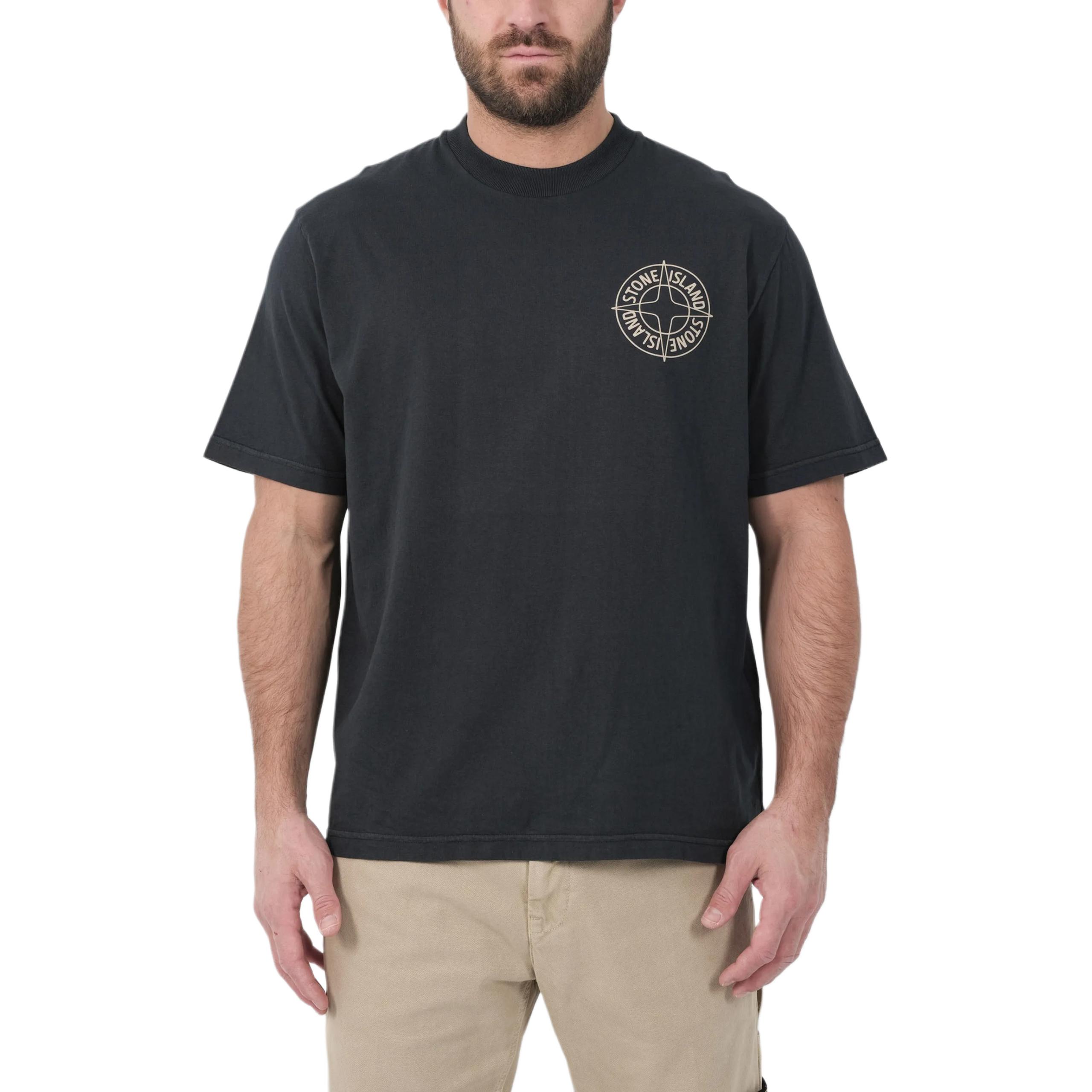 Stone Island Printed Pattern Crew Neck Pullover Short Sleeve T-Shirt Men tops L1S152100001S0363-V0020 L