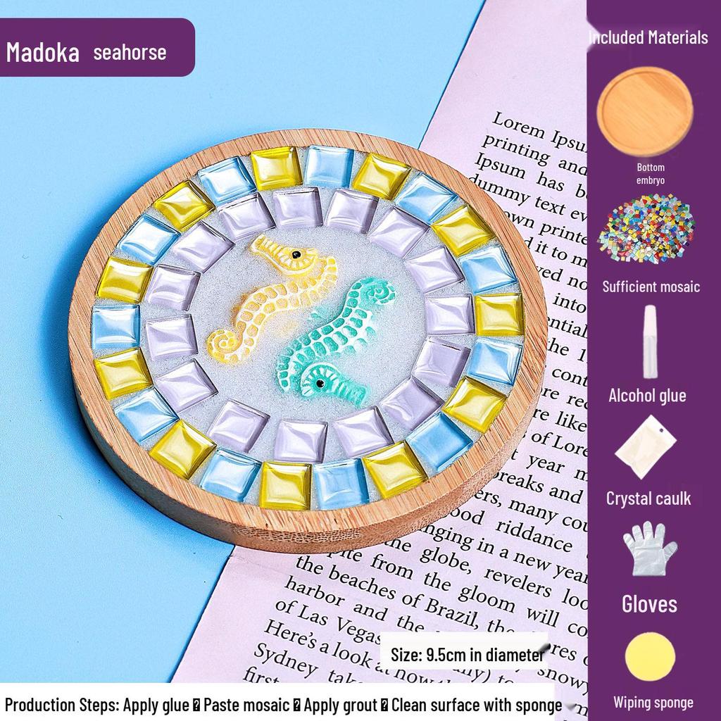 DIY Mosaic Coaster Craft Kit for Kids - Patchwork Creative Art