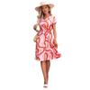Summer Elegant Print Short-sleeved Dress