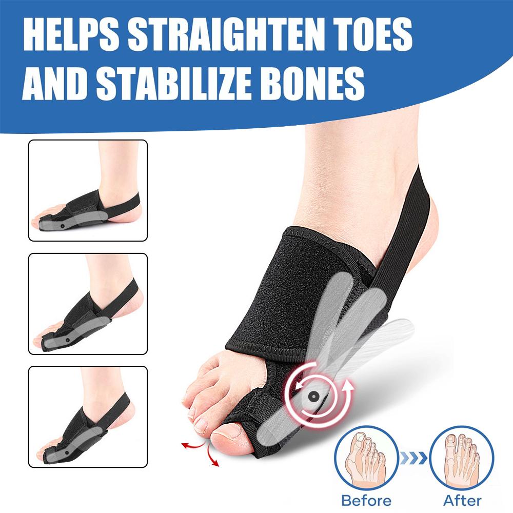 1Pc Ankle Brace Bunion Corrector Women Men Big Toe Straightener, Adjustable Bunion Splint Hallux Valgus Correction Toe Support