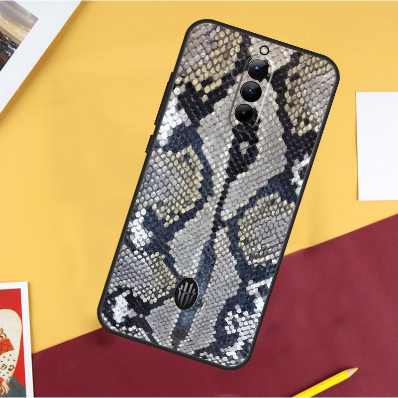 Snake Skin Case For ZTE Nubia Red Magic 11 Pro 9 8 8S 9S 10S 10 Pro Plus 6R 6 7 6S 7S Pro 10 Air Cover