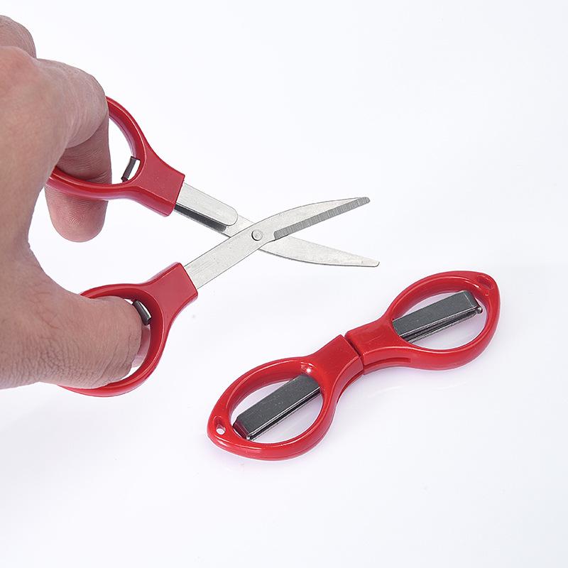 Lightweight Stainless Steel Folding Fishing Scissors - Multi-functional, Eight-Shaped, Convenient for Travel