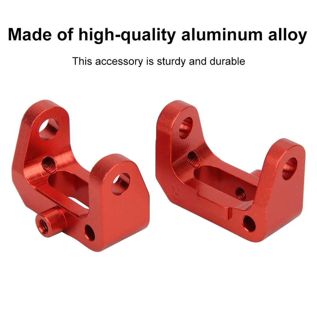 OT003 1 Pair Metal Front Caster Block for KYOSHO 4WD Optima Maxima 1 10 Off Road Vehicle(Red )