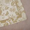 European Style Gold Floral Polyester Curtains for Living/Bedroom, 1.7x2.2m, Various Sizes, Rod Pocket or Hook