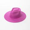 100% Wool Western Fedora Hat Women Men Autumn Winter Casual Felt Cowgirl Hat Outdoor Sunshade Warm Concave Shape Fedoras Top Hat