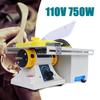 Multifunction Mini Table Saw Woodworking Lathe 750W Electric Polisher Grinder Cutter with 6-Inch Blade