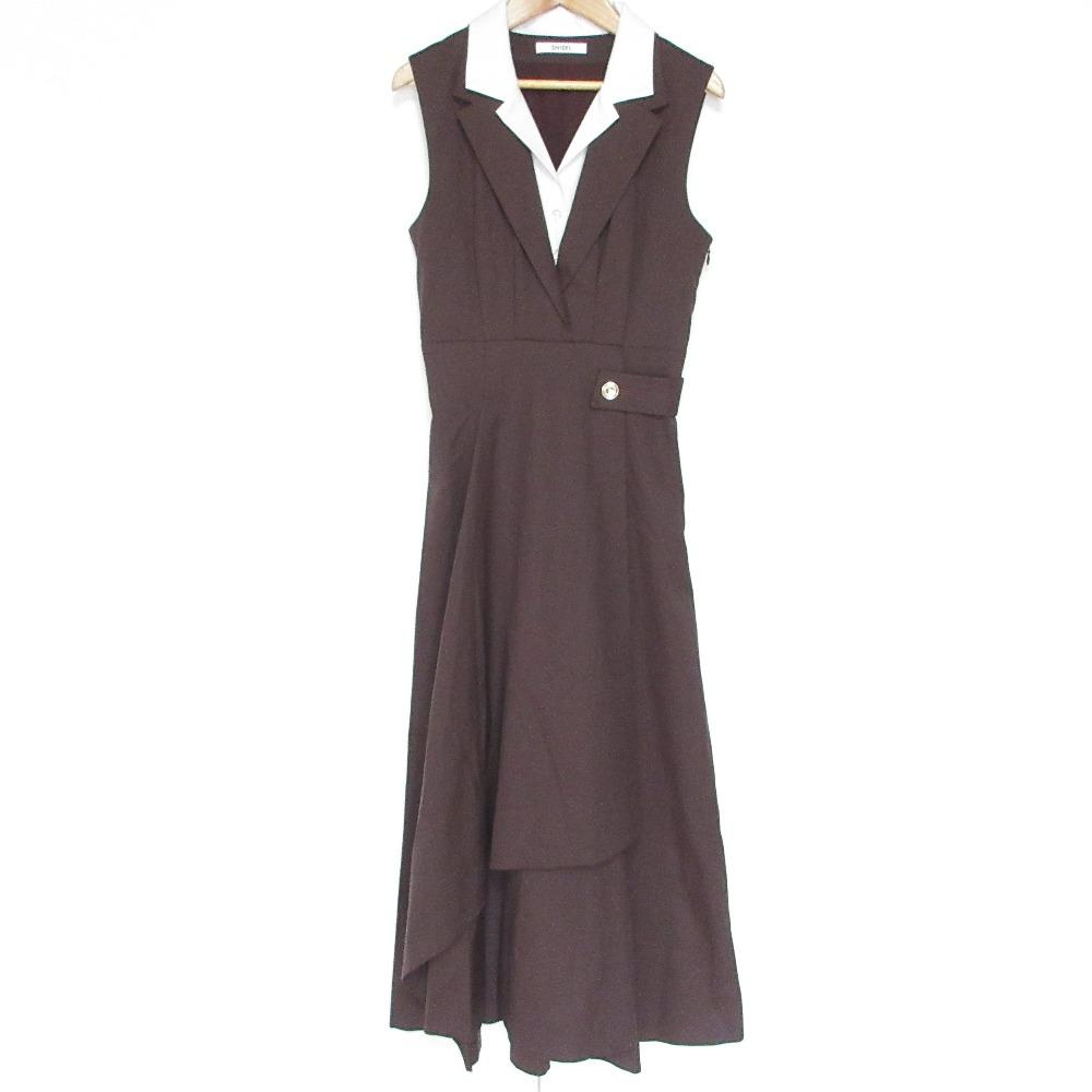 [Used] Unused 25SS SNIDEL Layered Color Dress SWFO252075 Size 0 Burgundy Women s Luxs Brand Used Clothing Luxe