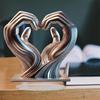 BHBL Statuie de Deget Love Formă de Inimă Mâini din Acril Sculptură Artă Modernă Meșteșuguri Decorațiuni pentru Casă Decorațiune Estetică pentru Dormitor