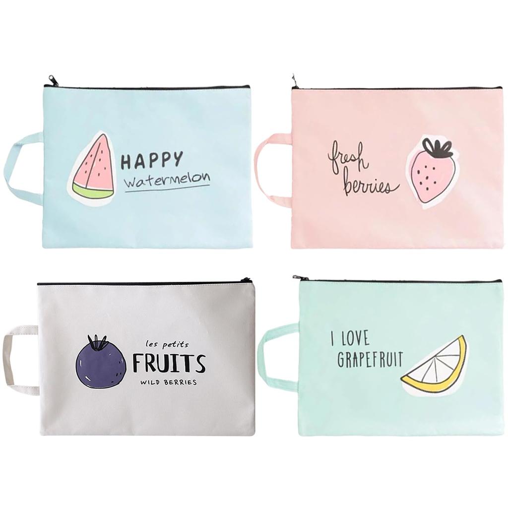 Formemory File Case Document Bag A4 Storage Bag Pencil Case Portable Slim File Bag Folder Document Case Office Supplies Travel Pouch Stationery