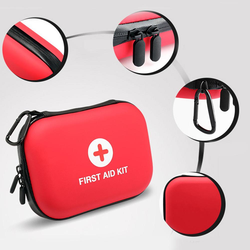 First Aid Kit Bag Empty First Aid Storage Box First Aid Hard Case Empty Small First Aid Bag for Household Outdoor Travel Camping