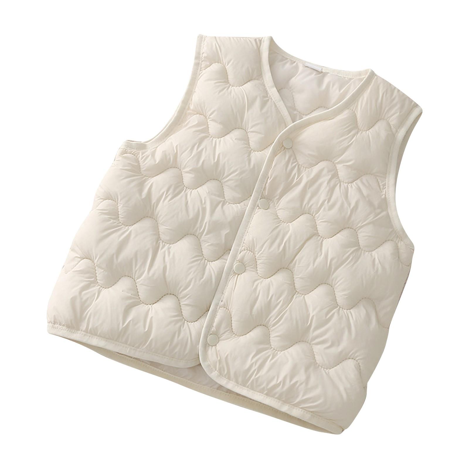 

Зимний детский жилет без рукавов с подкладкой Horse Clip Верхняя одежда Жилеты 130 белый