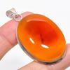 Yellow Onyx Gemstone Handmade 925 Sterling Silver Jewelry Pendant 2.25" KJ-59