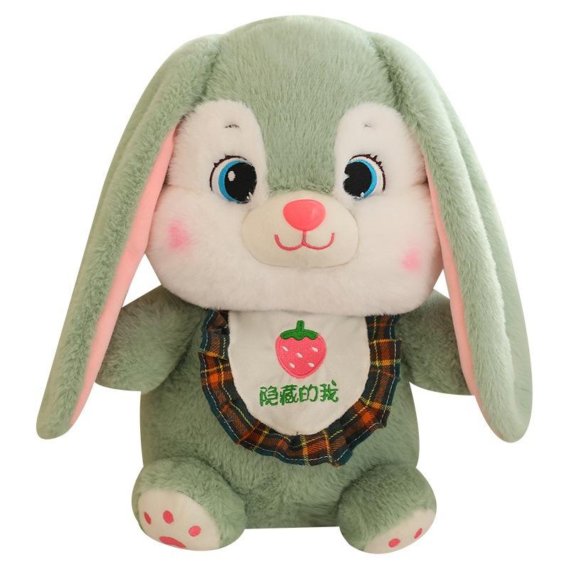 

New Capipabara Capipabara Transformed Into Rabbit Doll Strawberry Rabbit Pumpkin Capipabara Throws Doll 25cm