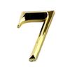 3D Door Number ABS Injection Molding Electroplating Plate Digits 0 To 9 Golden Door Self Adhesive Street Sticker Outdoor